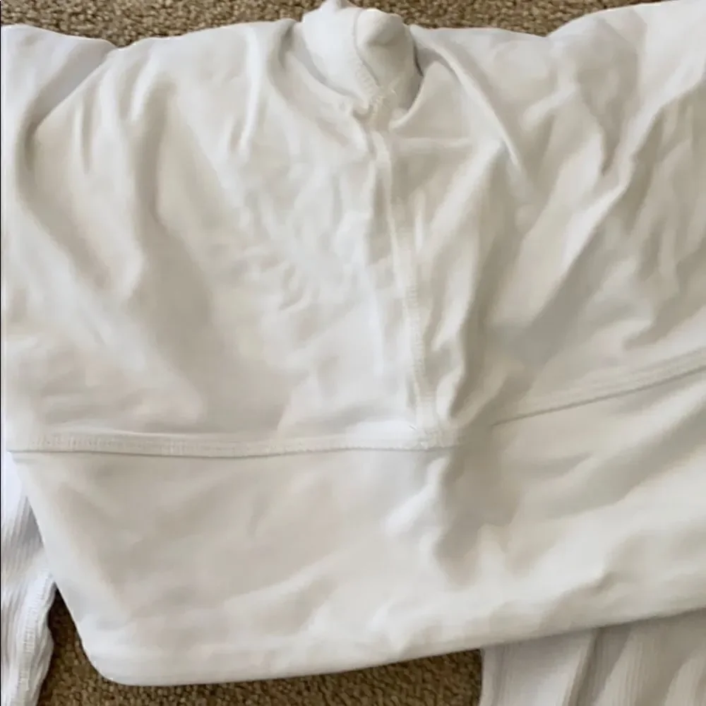 All yoga white ribbed goddess legging XXS